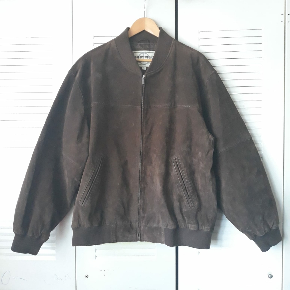 bostomarbour men's jacket, size XL, color brown.